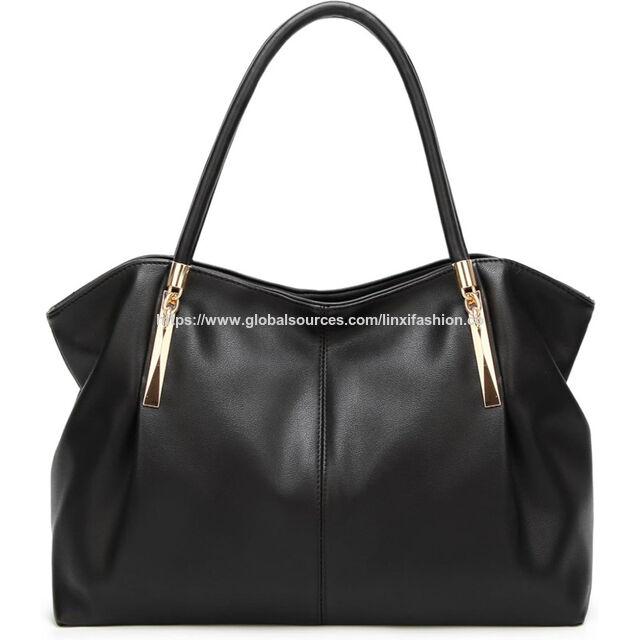 Große PU-Leder Handtaschen Damen Schulter Tote Bag Kundenspezifisches Design willkommen