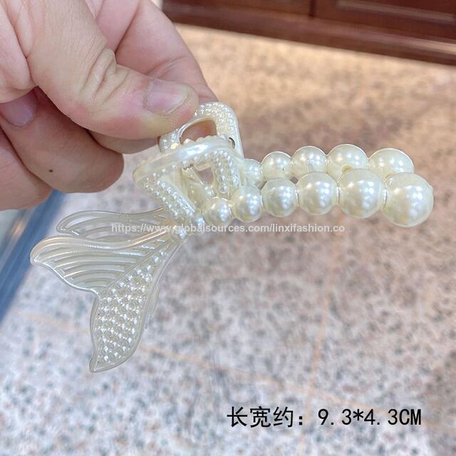 Atacado de fábrica, novos estilos de garras de cabelo, prendedor de cabelo de pérolas da moda, mais padrões para opções