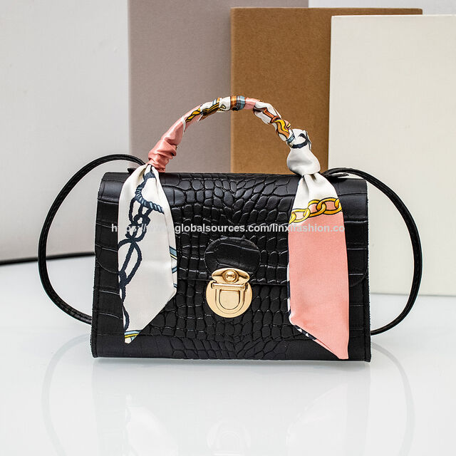 Fabrik Leder Tragetasche diagonale Umhängetasche Tragbare Handtasche mit Alligator-Textur für Damen