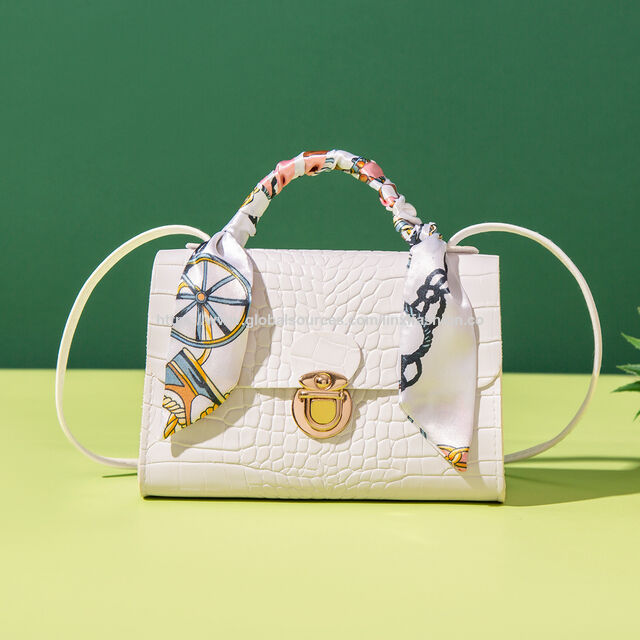 Fabrik Leder Tragetasche diagonale Umhängetasche Tragbare Handtasche mit Alligator-Textur für Damen