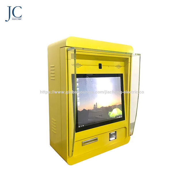 كشك دفع رسوم مواقف السيارات الاحترافي مع تكامل الدفع النقدي ورمز الاستجابة السريعة، وطابعة حرارية، وإدارة عن بعد من مورد موثوق
