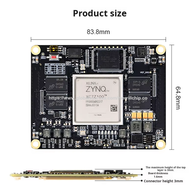 Carte de développement FPGA ZYNQ7035 7045 7100 Série Zynq 7000 Embarquée PCIe
