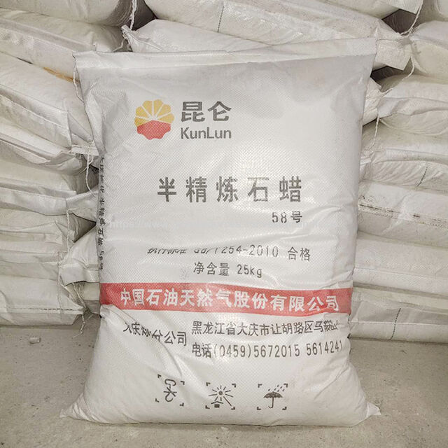 Cire de Paraffine Entièrement Raffinée 58/60 Blanc en Bloc pour la Fabrication de Bougies Parfumées et Applications Cosmétiques