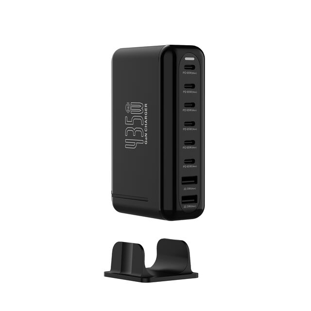 SOMOSTEL SMS-Q67 Ladegerät mit GaN-Technologie, 8-in-1 Multifunktions-Reise-Desktop-Ladegerät, 435W PD Schnellladung