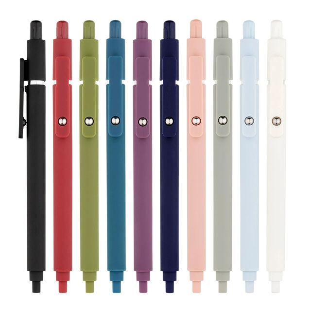 Canetas de Gel Personalizadas para Estudantes Estilo Morandi com Logotipo Personalizável por Atacado - Material de Papelaria com Tinta Preta