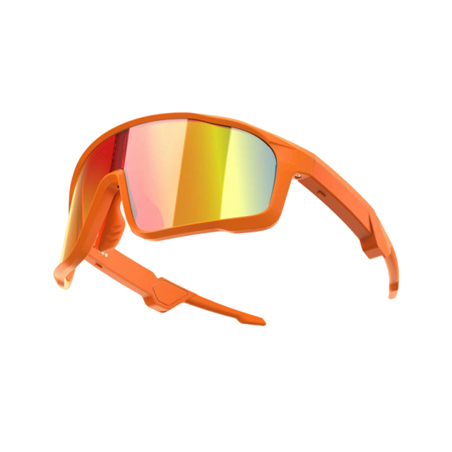 Ovleng Sport Smart Sonnenbrille, Bluetooth-Fahrradbrille für Herren und Damen, Magnetische Aufladung, Bluetooth 6.0 mit UV-Schutz