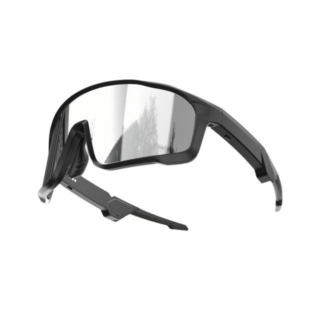 Ovleng Sport Smart Sonnenbrille, Bluetooth-Fahrradbrille für Herren und Damen, Magnetische Aufladung, Bluetooth 6.0 mit UV-Schutz