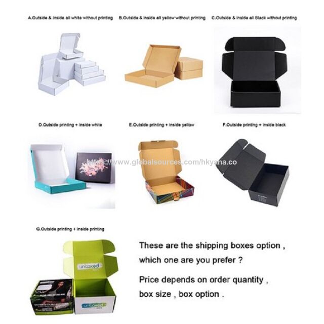 Cajas de cartón corrugado marrón personalizadas para envíos - Embalaje plano a medida