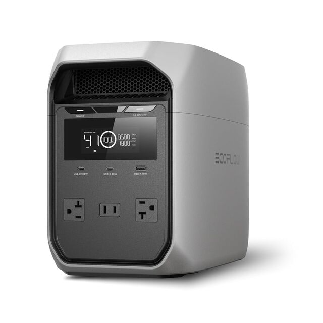 EF ECO FLOW Portable Power Station DELTA 3 Classic, 1024Wh LiFePO4 Battery, 1800W AC/100W