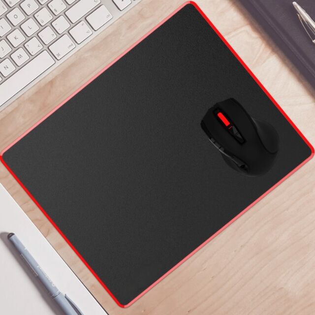 Tapis de souris gaming en verre trempé avec logo - Tapis de souris pour ordinateur de bureau - Tapis de clavier