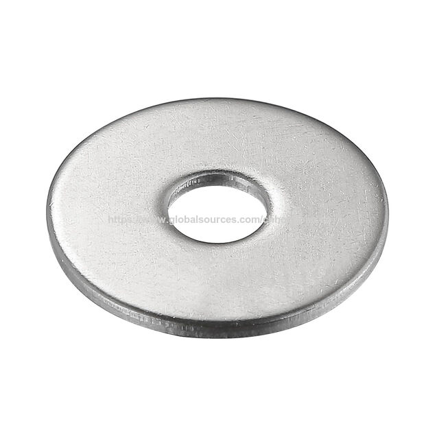 Flache Metallscheibe, Verbundscheibe aus Edelstahl, Runde Scheibe aus Edelstahl 304