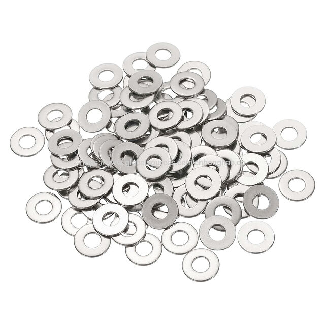 Flache Metallscheibe, Verbundscheibe aus Edelstahl, Runde Scheibe aus Edelstahl 304