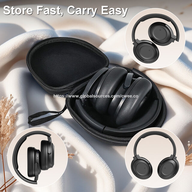Fones de ouvido Bluetooth sem fio esportivos mais vendidos, fones de ouvido Bluetooth dobráveis com microfone e controle de volume.