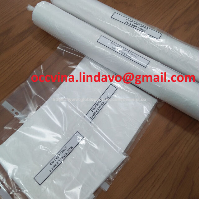 Lámina protectora de PE, lámina antipolvo, rollo protector para cubrir vehículos y muebles
