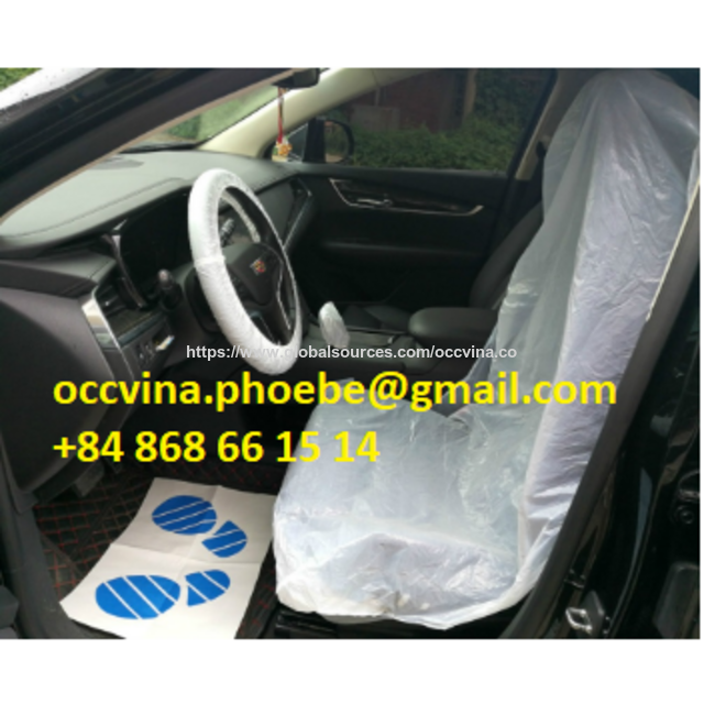 Kit de protección interior de coche desechable 5 en 1 de plástico resistente al agua de Vietnam para talleres de reparación de automóviles
