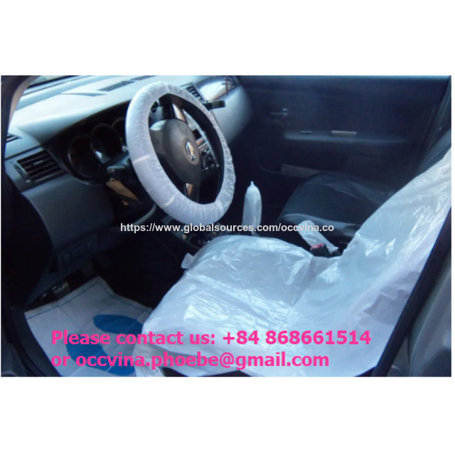Kit de protección interior de coche desechable 5 en 1 de plástico resistente al agua de Vietnam para talleres de reparación de automóviles
