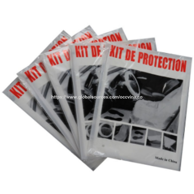 Kit de protección interior de coche desechable 5 en 1 de plástico resistente al agua de Vietnam para talleres de reparación de automóviles