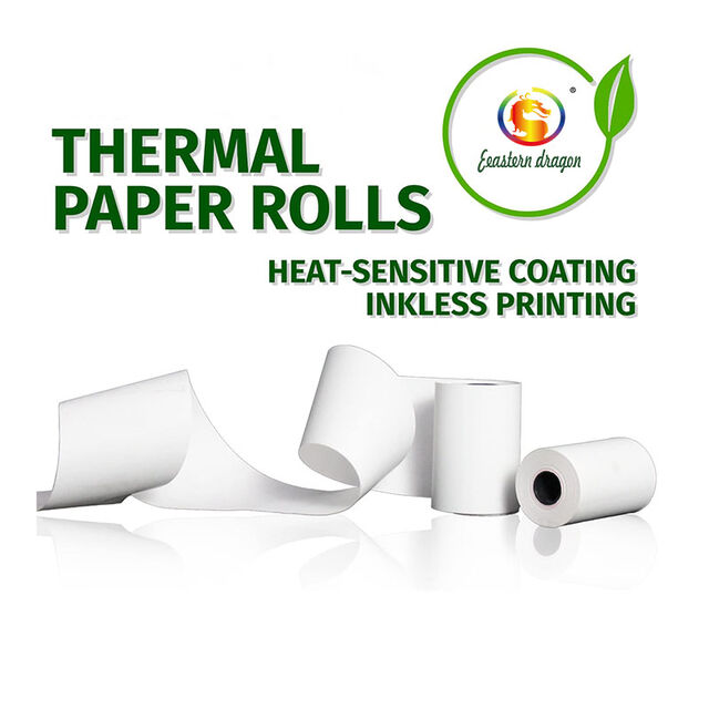 Rouleau de Papier Thermique POS de 80mm de Large, 79mm de Diamètre, Impression Haute Vitesse, Revêtement Anti-Taches, pour le Commerce de Détail