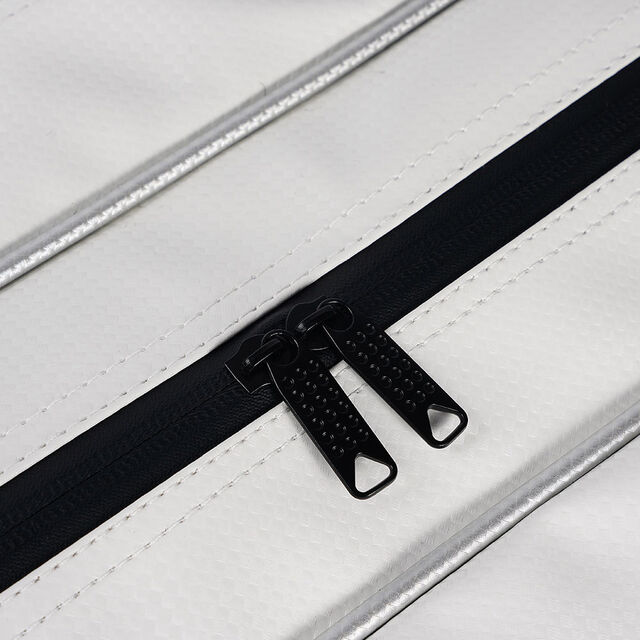 Saco de raquete de pickleball de nylon à prova d'água com capacidade para 3-6 raquetes de badminton, saco esportivo de badminton, raquete de tênis, sacos esportivos, branco, pacote com 12
