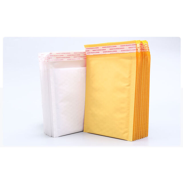 Sac à bulles en papier kraft jaune épaissi Sac à bulles antichoc Sac express Sac enveloppe Emballage à bulles Sac en mousse en gros