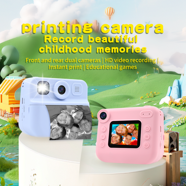 KDC-030D FunShot Appareil Photo Instantané pour Enfants avec Double Caméra