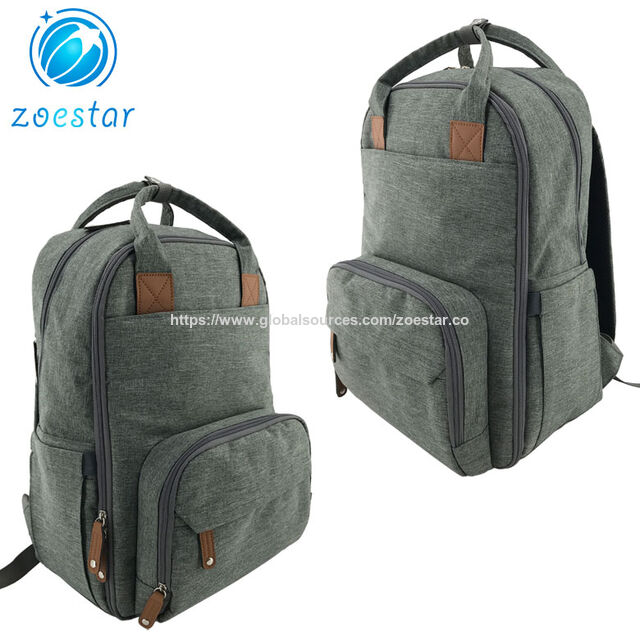 Multifunktionaler Baby-Wickelrucksack mit großem Fassungsvermögen, wasserdichtem und strapazierfähigem Gewebe, mehreren Taschen, isoliertem Flaschenfach
