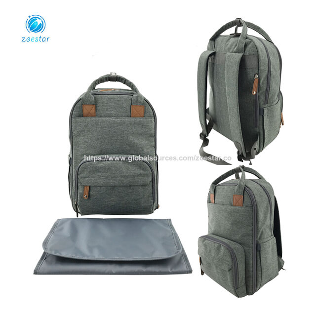 Multifunktionaler Baby-Wickelrucksack mit großem Fassungsvermögen, wasserdichtem und strapazierfähigem Gewebe, mehreren Taschen, isoliertem Flaschenfach