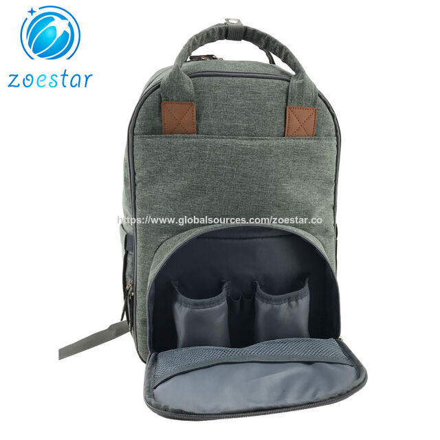 Multifunktionaler Baby-Wickelrucksack mit großem Fassungsvermögen, wasserdichtem und strapazierfähigem Gewebe, mehreren Taschen, isoliertem Flaschenfach