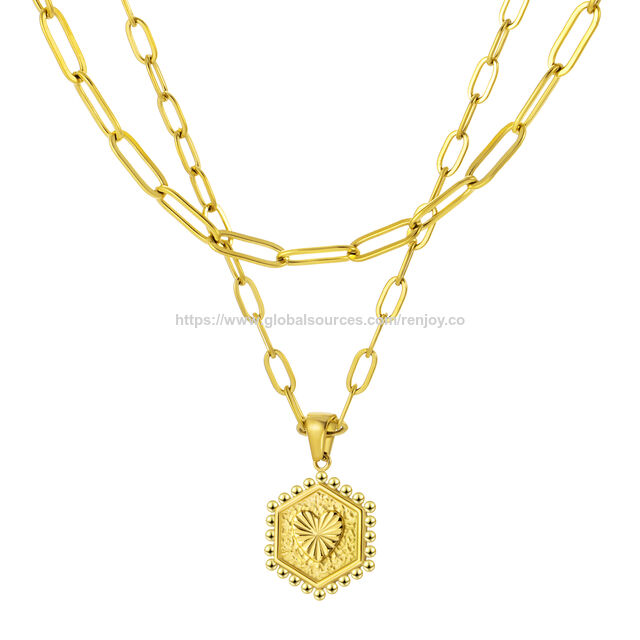 Colares Femininos Elegantes de Aço Inoxidável DIY com Alfabeto