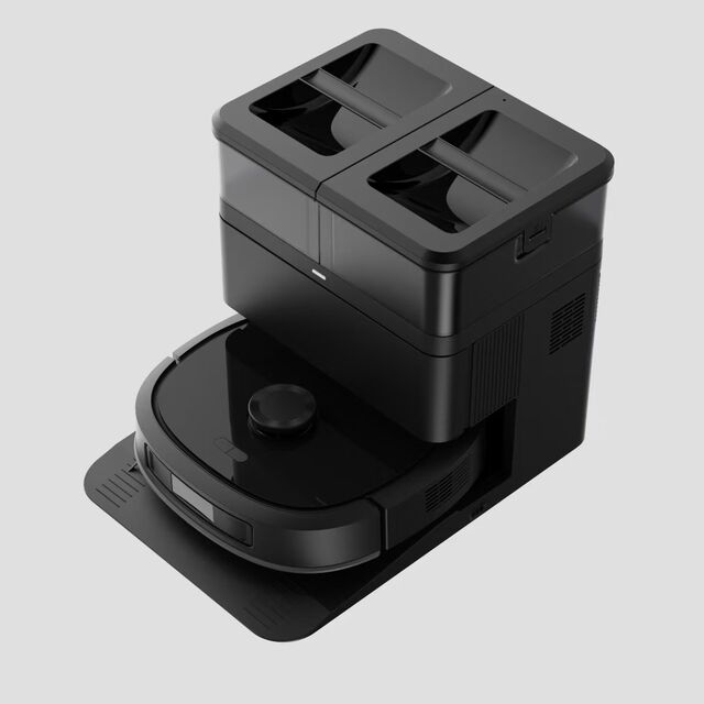 Saugroboter mit selbsterleerender Staubbox und rotierender Wischfunktion, Crawler-Mop-Design, LDS-Lidar-Navigation/dTOF-Linienlaser, Anti-Verhedderungs-Design