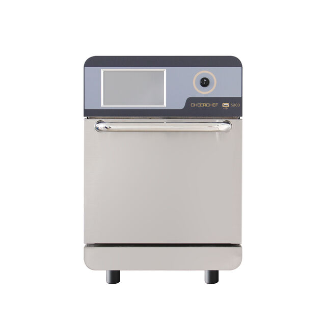 CheerChef Oven Countertop Stainless Steel Tanpa Ventilasi Listrik Kecepatan Tinggi, Layar Sentuh, Menu Terprogram, Oven Countertop Kecepatan Tinggi