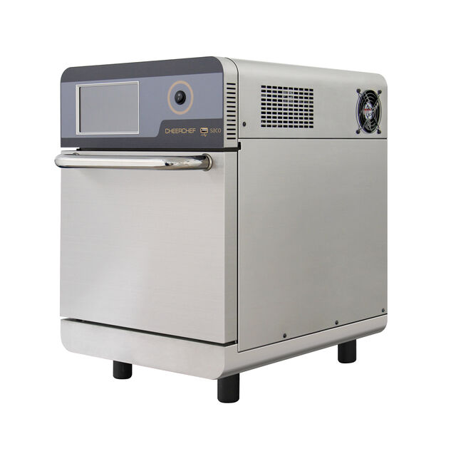 CheerChef Oven Countertop Stainless Steel Tanpa Ventilasi Listrik Kecepatan Tinggi, Layar Sentuh, Menu Terprogram, Oven Countertop Kecepatan Tinggi