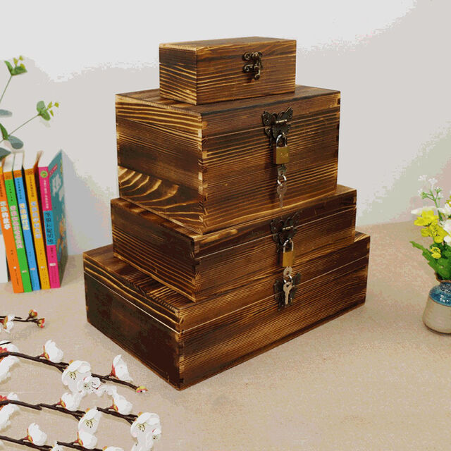 Boîte à maquillage en bois pour bureau, Boîte à maquillage en bois minimaliste, Boîte à maquillage en bois faite à la main, Boîte à maquillage en chêne massif