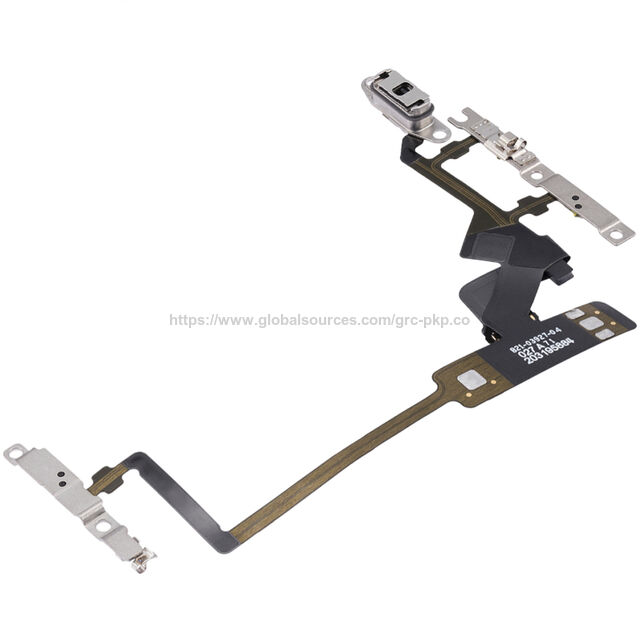 Nappe Flex d'alimentation pour iPhone 14 Pro, bouton latéral de volume haut/bas, câble flexible avec métal