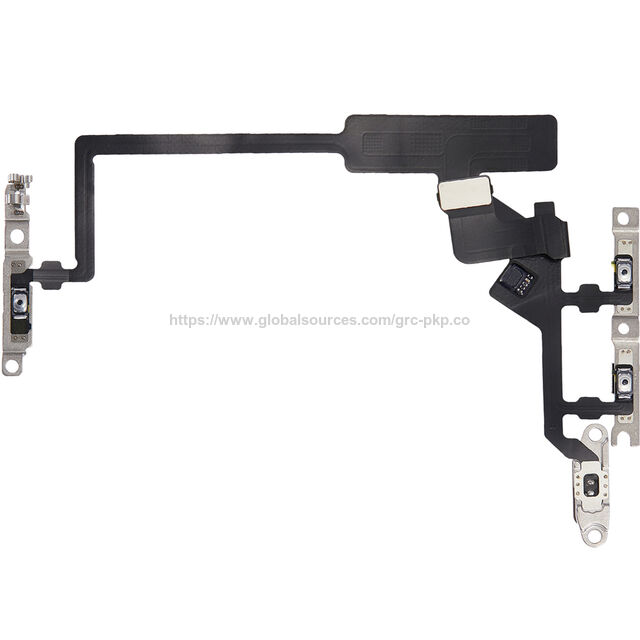 Nappe Flex d'alimentation pour iPhone 14 Pro, bouton latéral de volume haut/bas, câble flexible avec métal