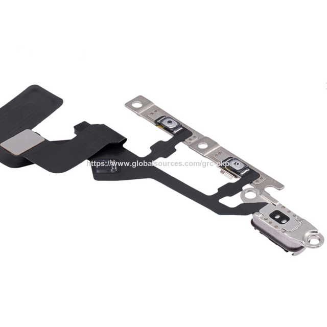 Nappe Flex d'alimentation pour iPhone 14 Pro, bouton latéral de volume haut/bas, câble flexible avec métal