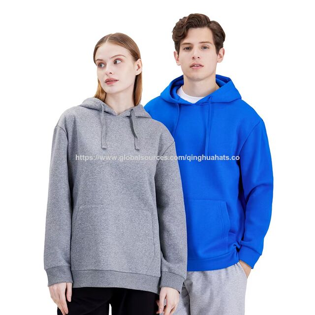 Moletons de moda oversized de cor sólida Hip Hop de peso pesado personalizado 350GSM Ajuste solto Design liso grosso e pesado Moletom Premium