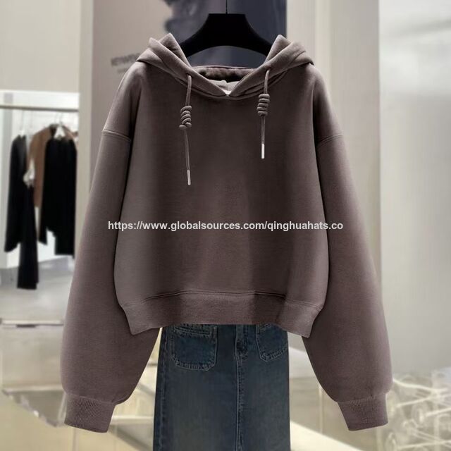 Moletons de moda oversized de cor sólida Hip Hop de peso pesado personalizado 350GSM Ajuste solto Design liso grosso e pesado Moletom Premium
