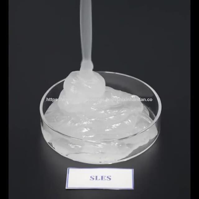 China SLES N70 N28 Lauril Éter Sulfato de Sódio SLES 70% Matéria-Prima Detergente SLES na China 68585-34-2