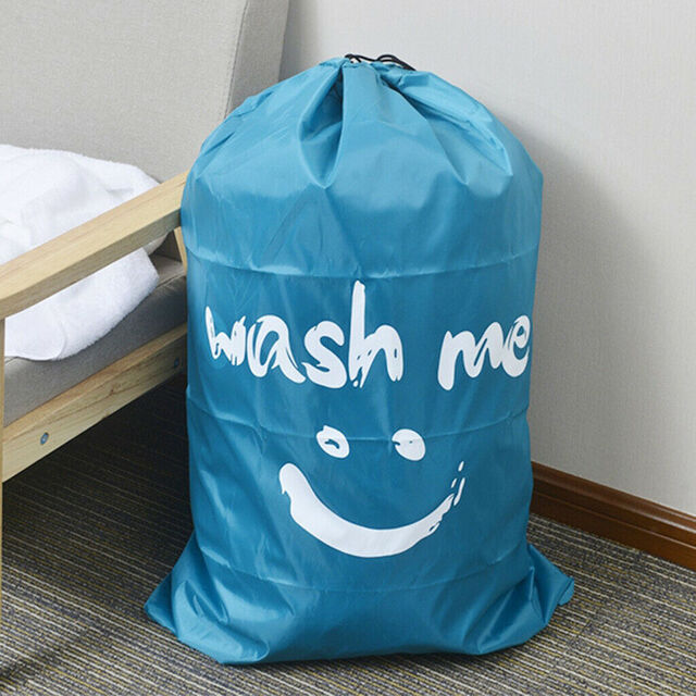 Tas Laundry Serut Cetak 76 cm x 101 cm untuk Menyimpan Pakaian, Selimut, Sprei