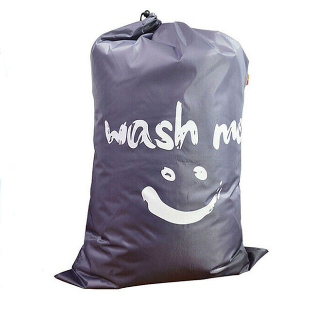 Tas Laundry Serut Cetak 76 cm x 101 cm untuk Menyimpan Pakaian, Selimut, Sprei