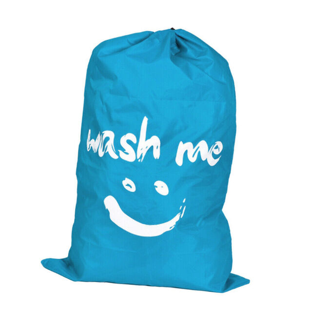 Tas Laundry Serut Cetak 76 cm x 101 cm untuk Menyimpan Pakaian, Selimut, Sprei