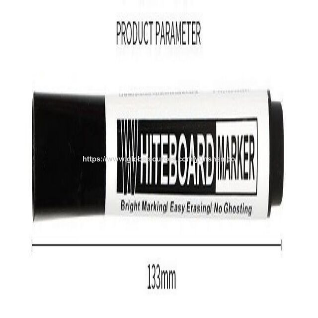 Precio de fábrica negro rojo azul desechable punta grande borrable marcador de pizarra recargable tinta material plástico
