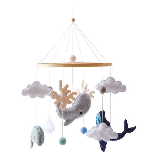 Móvil para Cuna de Bebé, Móvil de Guardería con Diseño de Estrella y Luna para Niños y Niñas