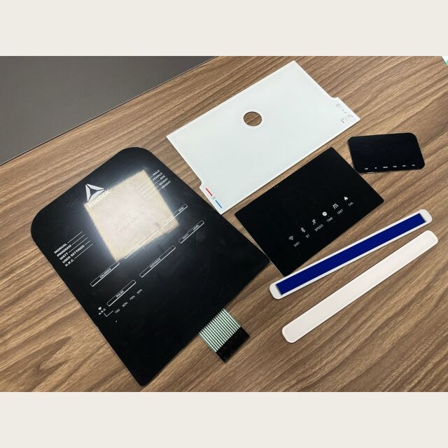 Paneles decorativos acrílicos personalizados con botones táctiles para electrodomésticos y paneles gráficos para productos de baño