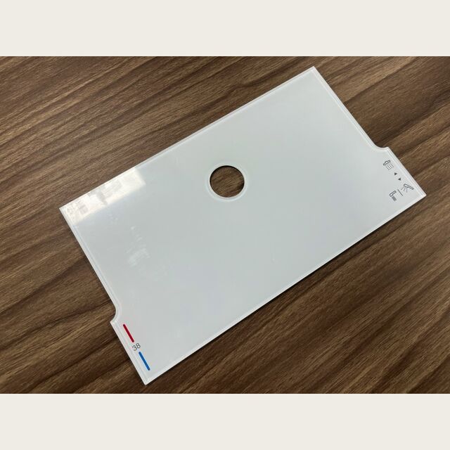 Paneles decorativos acrílicos personalizados con botones táctiles para electrodomésticos y paneles gráficos para productos de baño