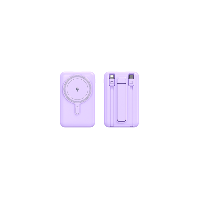 2026 Großhandel OEM/ODM Powerbank mit individuellem Logo, Taschenformat, 10000 mAh, kabellos magnetisch, PD22.5W Schnellladung mit Ladekabeln