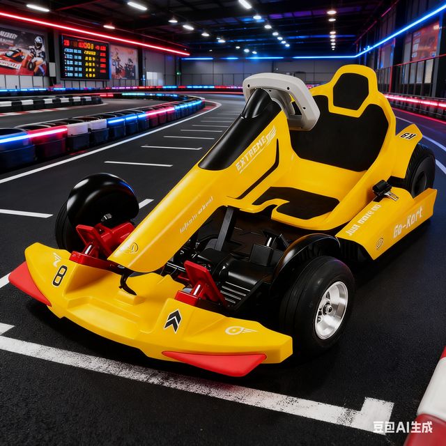 Go-Kart Eléctrico Personal Muy Recomendado, Motor Dual 350W*2, 3 Velocidades, Autonomía de 40-50km, para Niños y Adultos, Uso en Patio Trasero/Exterior
