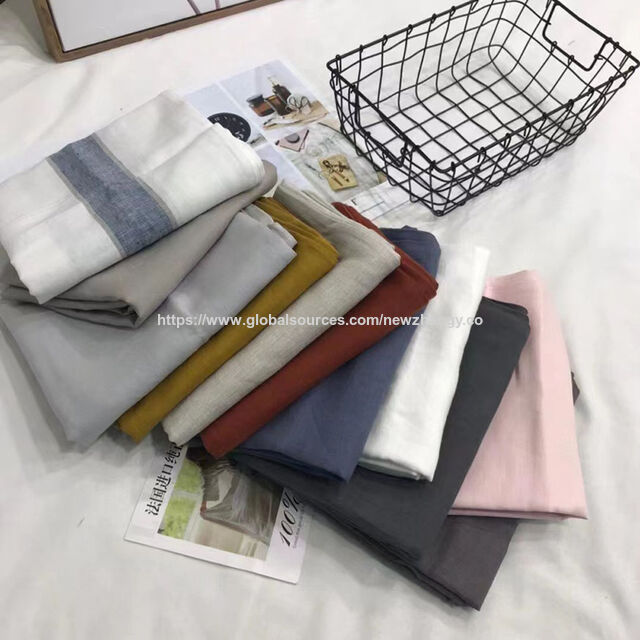 Fundas de Almohada de Lino Ultra Suave, Transpirables y Delicadas con la Piel para Almohadas de 48x74cm - Directo de Fábrica