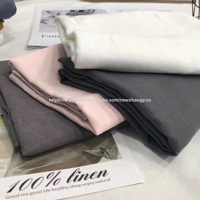 Fundas de Almohada de Lino Ultra Suave, Transpirables y Delicadas con la Piel para Almohadas de 48x74cm - Directo de Fábrica